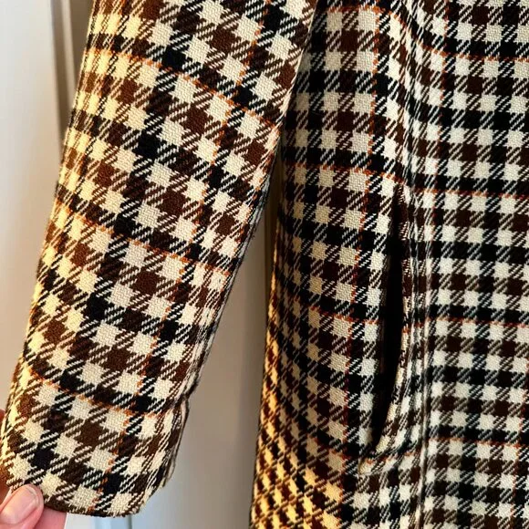 Vintage 1980’s Burberry Plaid Double-Breasted Trench Coat - wear shown in pics - Picture 12 of 15